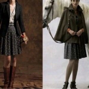 Plenty by Tracy Reese Elegant Gray Wool Blend Polka Dot Pleated Skirt 4